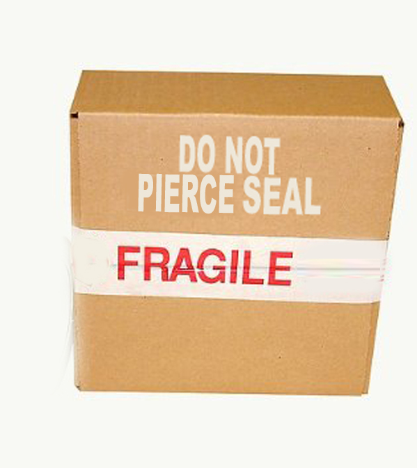 Do not pierce seal
