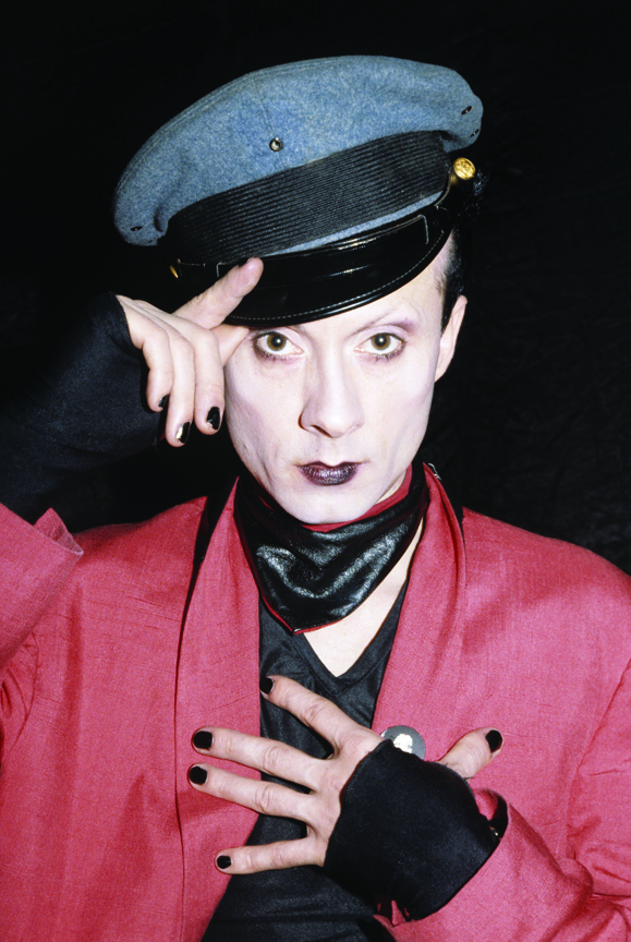 Klaus Nomi photographed in New York City, March 1979. © Marcia Resnick / Retna Ltd. ** HIGHER RATES APPLY ** CALL TO NEGOTIATE RATE ** © Marcia Resnick / Retna Ltd. 
