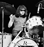 Tommy Ramone performing in London in 1976.