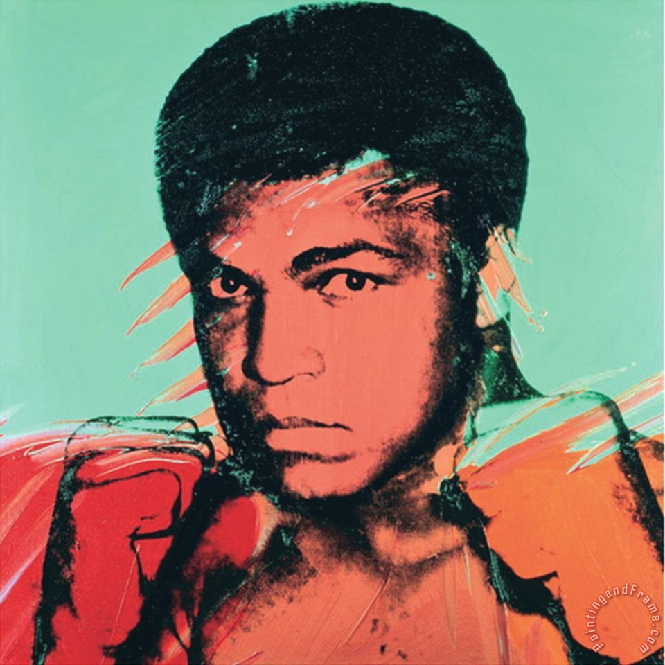 Muhammad Ali Painting by Andy Warhol; Muhammad Ali Art Print for sale 